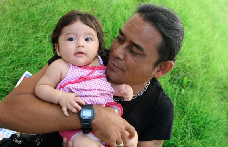 dad with baby